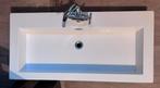 Wastafel incl mengkraan, Huis en Inrichting, Badkamer | Badkamermeubels, Ophalen, 100 tot 150 cm, Zo goed als nieuw, Minder dan 100 cm