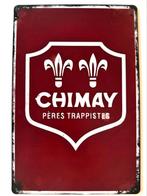 Metalen reclamebord Chimay Trappist, Ophalen of Verzenden, Nieuw, Reclamebord, Plaat of Schild