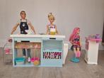 Barbie bakkerswinkeltje, Ophalen, Zo goed als nieuw, Barbie
