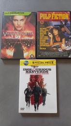Lot de 3 DVD V pour Vendetta, Pulp Fiction, Inglourious Bast, Cd's en Dvd's, Dvd's | Actie, Vanaf 16 jaar, Ophalen of Verzenden