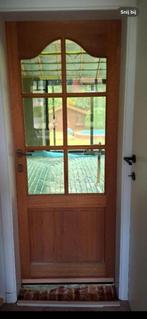 Mooie Stevige Binnendeur met glas vol hout 50 €, Doe-het-zelf en Bouw, Ophalen, Zo goed als nieuw, Glas