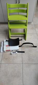 Tripp trapp stoel van Stokke met een nieuw babyset, nooit ge, Ophalen, Zo goed als nieuw