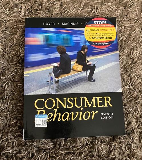 Consumer behavior - seventh edition, Livres, Économie, Management & Marketing, Utilisé, Économie et Marketing, Enlèvement ou Envoi