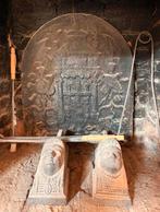 Plaque de cheminee en fonte massive, Enlèvement, Utilisé