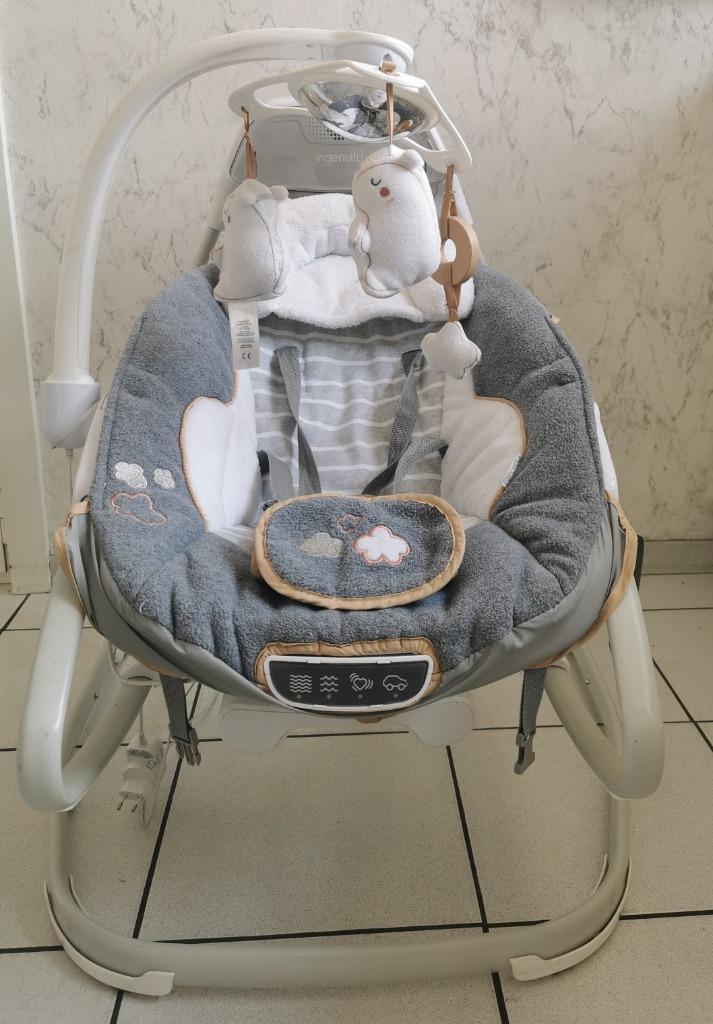 Schommelstoel Ingenuity, Kinderen en Baby's, Wipstoeltjes, Zo goed als nieuw, Schommelstoel, Overige merken, Met gordel(s) of riempje(s)
