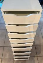 Witte ladeblok merk Alex van Ikea, Huis en Inrichting, Kasten | Ladekasten, Ophalen, Minder dan 50 cm, 5 laden of meer, 100 tot 150 cm