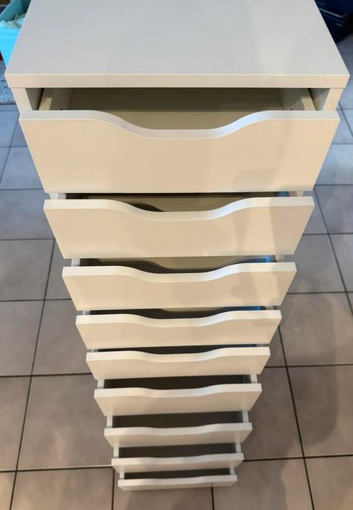 Witte ladeblok merk Alex van Ikea, Huis en Inrichting, Kasten | Ladekasten, Zo goed als nieuw, 100 tot 150 cm, Minder dan 50 cm