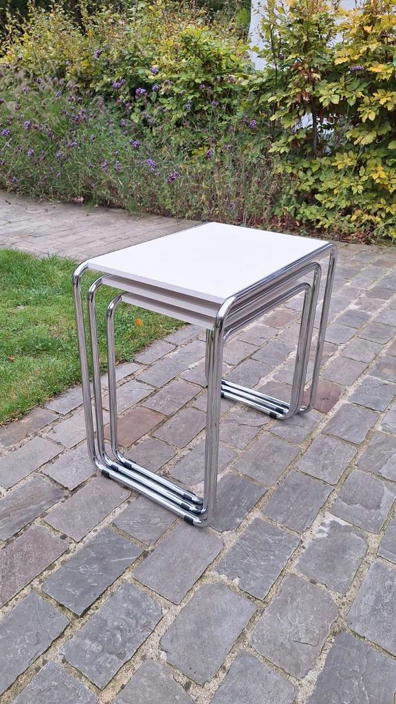 Set van 3 bijzettafels, Huis en Inrichting, Tafels | Bijzettafels, Zo goed als nieuw, Ophalen