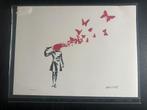 BANKSY - Butterfly Girl Suicide - lithographie, Enlèvement ou Envoi