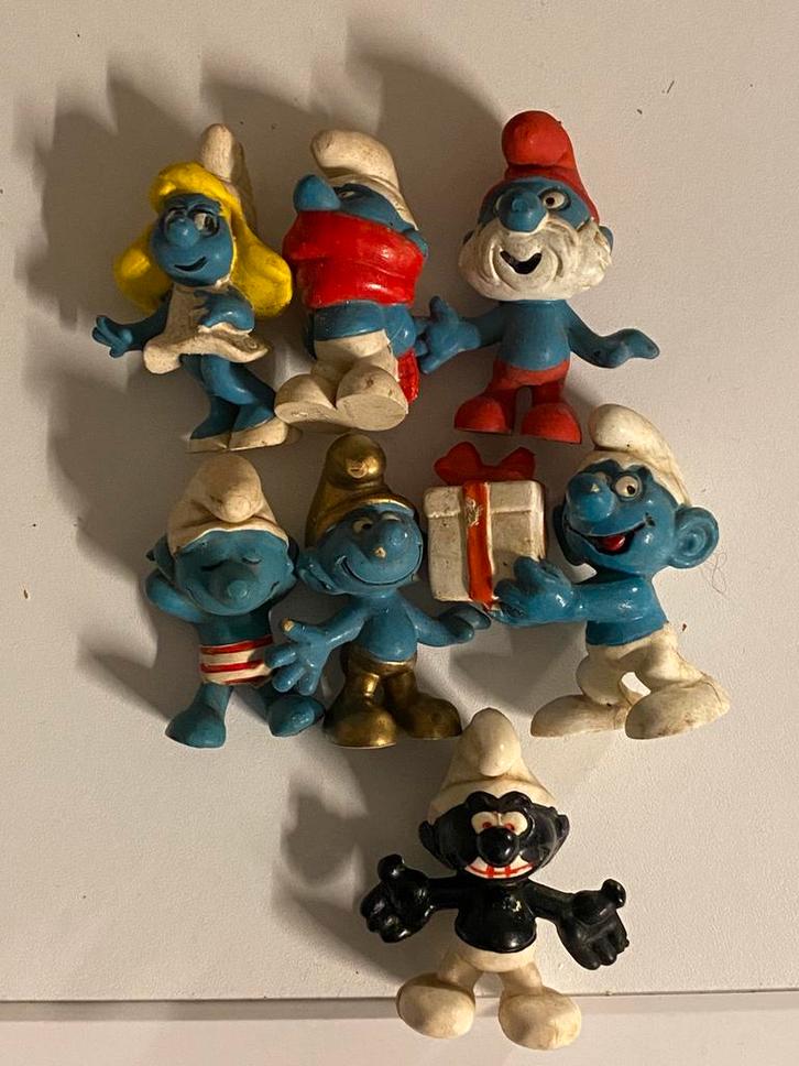 Smurfenfiguren, zeldzame zwarte smurf, Verzamelen, Smurfen, Zo goed als nieuw, Ophalen of Verzenden