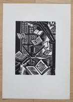 Houtsnede Frans Masereel: ANTWERPEN - Plantin-Moretusmuseum, Antiek en Kunst, Kunst | Etsen en Gravures, Ophalen of Verzenden