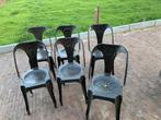 6 mooie metalen stoelen, Antiek en Kunst, Ophalen