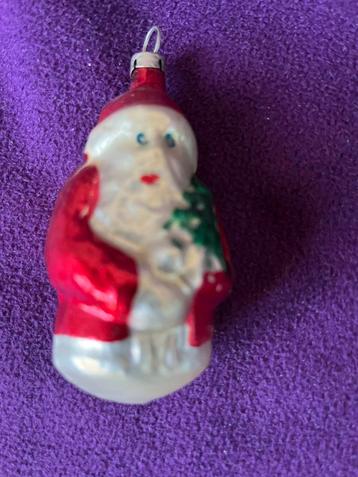 Zeer oude kerstbal - rode kerstman beschikbaar voor biedingen