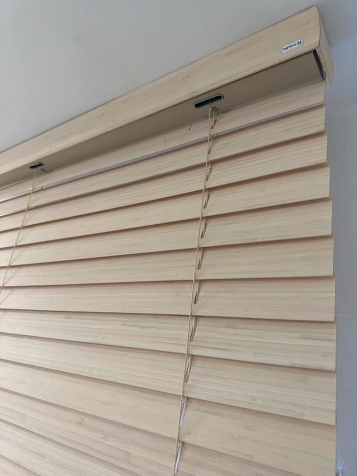 Hoogwaardige jaloezieën (hout, bamboe). Alle maten, Huis en Inrichting, Stoffering | Gordijnen en Lamellen, Nieuw