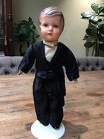 Antiek si popje in originele kleding, Antiek en Kunst, Ophalen of Verzenden