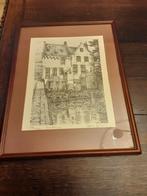 Pentekening brugge  ezel brug, Antiek en Kunst, Ophalen