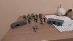 14 Vintage soldaatjes / grijs, Kinderen en Baby's, Speelgoed | Actiefiguren, Verzenden, Gebruikt