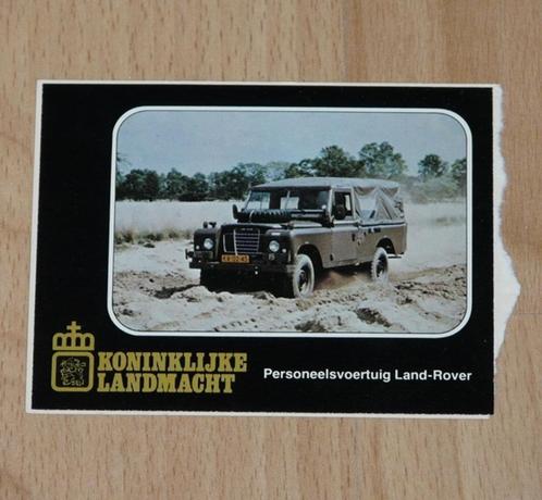 Sticker, Land Rover, Koninklijke Landmacht, jaren'80.(Nr.1), Collections, Objets militaires | Général, Armée de terre, Enlèvement ou Envoi