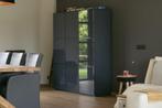Design grijze hoogglans wandkast kubus 180 x 180cm, Huis en Inrichting, Ophalen, Met deur(en), 150 tot 200 cm, Zo goed als nieuw