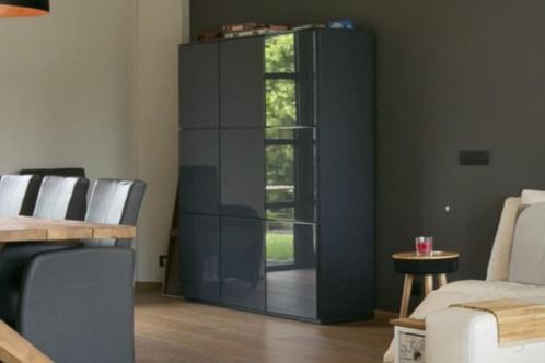 Design grijze hoogglans wandkast kubus 180 x 180cm, Huis en Inrichting, Kasten | Wandmeubels, Zo goed als nieuw, 150 tot 200 cm