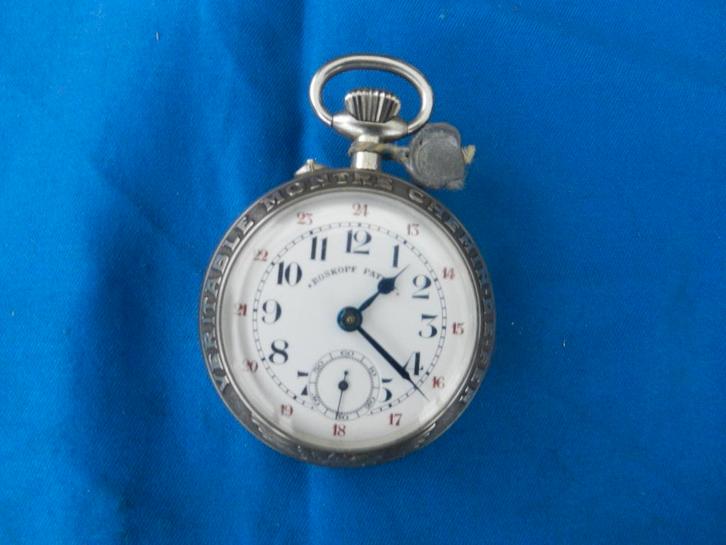 Roskopf Patent Zeldzaam Zakhorloge, Bijoux, Sacs & Beauté, Montres | Anciennes | Antiquités, Montre de poche, Autres marques, Autres matériaux