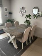 Tafel en 4 stoelen, Ophalen, Zo goed als nieuw