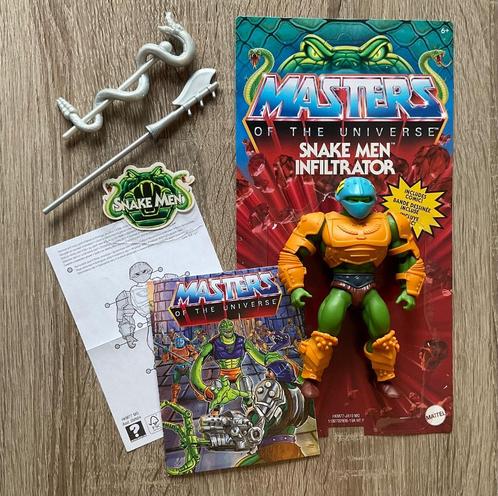 Figurine MOTU Origins - Snake Men Infiltrator COMPLET, Verzamelen, Beelden en Beeldjes, Zo goed als nieuw, Fantasy, Ophalen of Verzenden