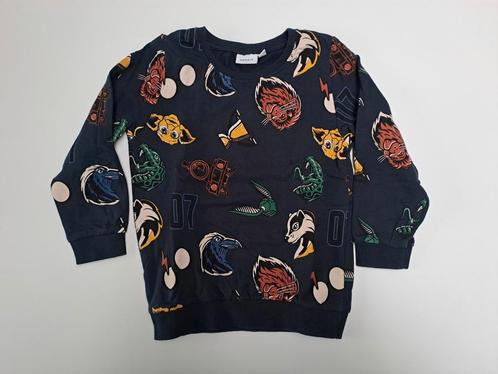Mt 98 Donkerblauwe sweater Harry Potter symbolen, Kinderen en Baby's, Kinderkleding | Maat 98, Zo goed als nieuw, Jongen, Trui of Vest