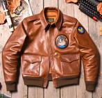 Veste en cuir a2 pilot us army airforce Taille s neuf 300€, Kleding | Heren, Jassen | Winter, Nieuw, Maat 46 (S) of kleiner