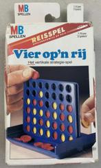 Vier op een rij Reisspel compleet vintage MB 1980s spel 80s, Hobby en Vrije tijd, Reisspel, Gebruikt, Ophalen of Verzenden