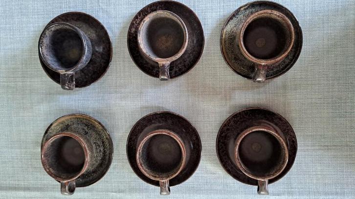 Set van 6 koffietassen Sergio Herman Serax, Huis en Inrichting, Keuken | Servies, Gebruikt, Kop(pen) en/of Schotel(s), Ophalen