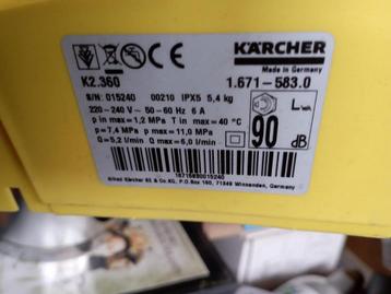 Karcher voor reparatie of voor K2-360 onderdelen