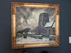 olieverf, originele kader, perfecte staat 90x95, Antiek en Kunst, Ophalen