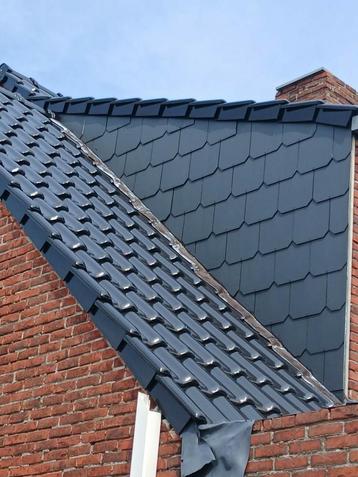 GRATIS 70leien60x30 donkergrijs bij 22m2 dakpannen!, Enlèvement, Comme neuf, Gris, Tuiles
