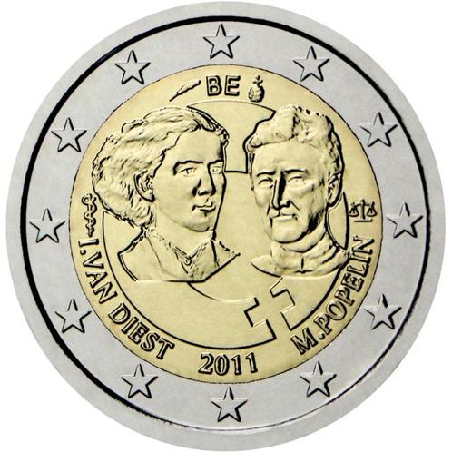 2 euros Belgique 2011 - Journée de la Femme (UNC), Timbres & Monnaies, Monnaies | Europe | Monnaies euro, Monnaie en vrac, 2 euros