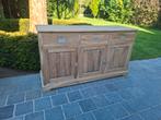 Dressoir uit massieve teak. Geluchtgomd., Huis en Inrichting, Kasten | Dressoirs, Ophalen of Verzenden, Zo goed als nieuw