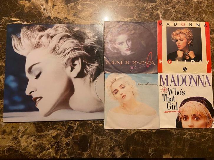 Madonna True  blue + 4 singles, Cd's en Dvd's, Vinyl | Pop, Ophalen of Verzenden