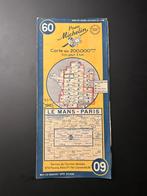 Michelinkaart nr. 60 — Le Mans - Parijs — 1951, Boeken, Gelezen, Ophalen of Verzenden, Landkaart, 1800 tot 2000