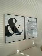 Set van 2 kaders IKEA + posters Desenio, Huis en Inrichting, Ophalen, 50 tot 75 cm, Metaal of Aluminium, Zo goed als nieuw