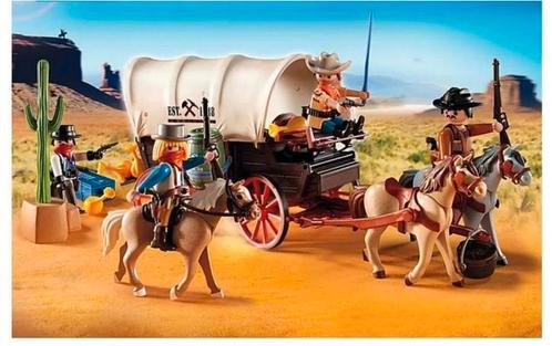 Playmobil goudtransport met overvallers, Kinderen en Baby's, Speelgoed | Playmobil, Gebruikt, Ophalen of Verzenden