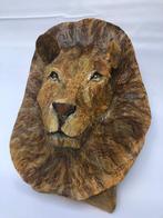 Uniek stuk! Leeuwenkop van papier maché, Verzamelen, Ophalen of Verzenden