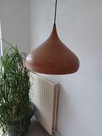 TE KOOP: Plafondlamp Kleur: bruin mer houtmotief, Huis en Inrichting, Lampen | Hanglampen, Ophalen, Gebruikt, Metaal