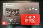 ASUS  RX 7600 Dual AMD Radeon 8GB OC Edition, Computers en Software, Videokaarten, AMD, Ophalen of Verzenden, Zo goed als nieuw