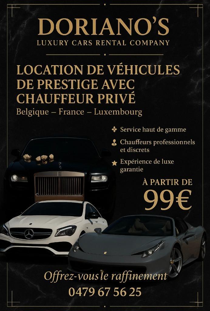 Location véhicules de prestige avec chauffeur, Auto diversen, Overige Auto diversen, Ophalen