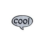 Cool tekst strijkplaatje patch - 46 x 32 mm, Ophalen of Verzenden, Nieuw