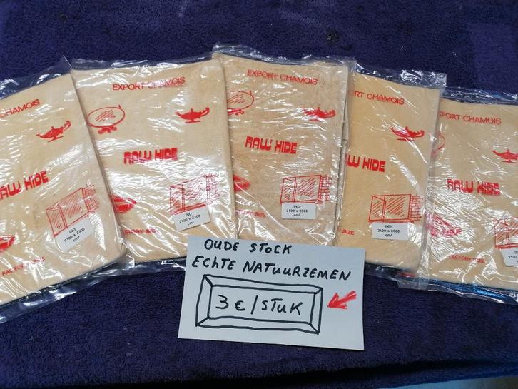 lot natuurzeemvellen - poetsdoeken, Huis en Inrichting, Schoonmaakartikelen, Ophalen of Verzenden