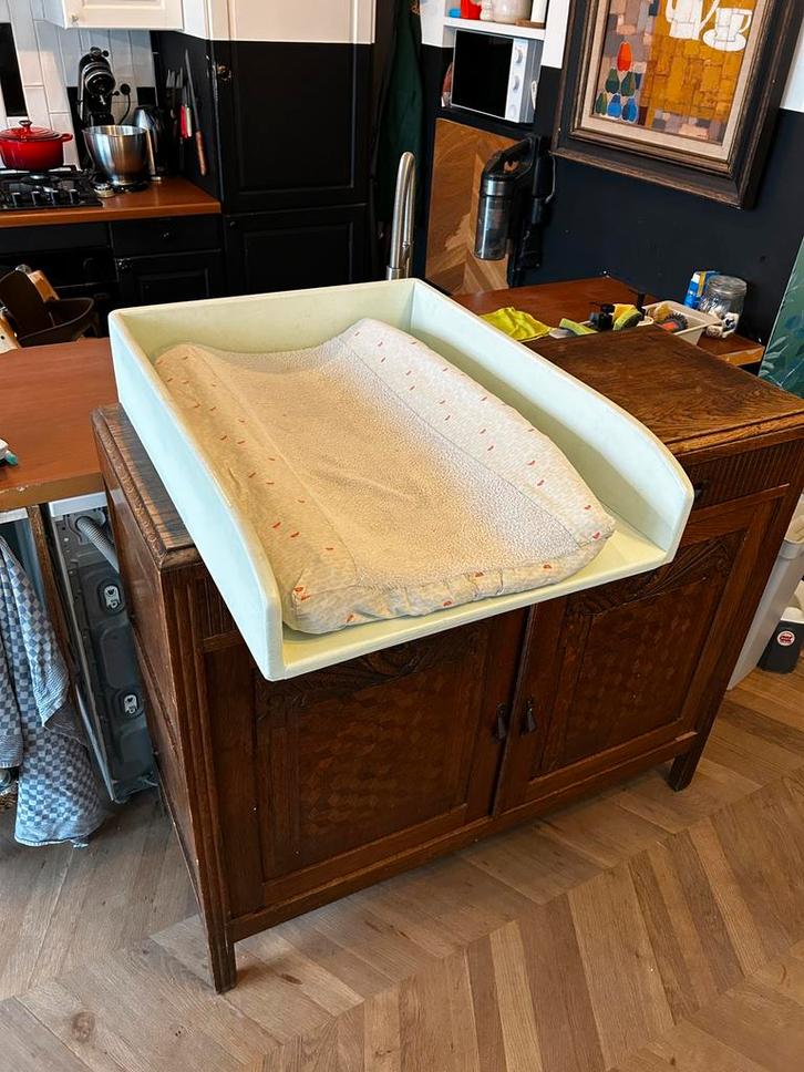 Vintage ververstafel/ luierkast/ luiercommode, Antiek en Kunst, Antiek | Meubels | Bedden, Ophalen
