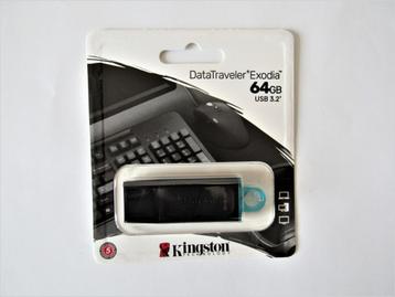 Kingston USB 3.2 stick 64GB nieuw beschikbaar voor biedingen
