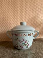 Poubelle de table céramique, Ophalen