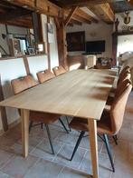 Houten tafel (6-8 personen) - massief hout, Huis en Inrichting, Tafels | Eettafels, Ophalen, 100 tot 150 cm, 200 cm of meer, Zo goed als nieuw